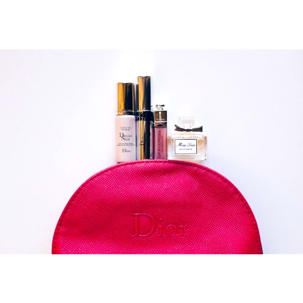 BRAND NEW Miss Dior Makeup & Perfume Travel Cosmetic Set!